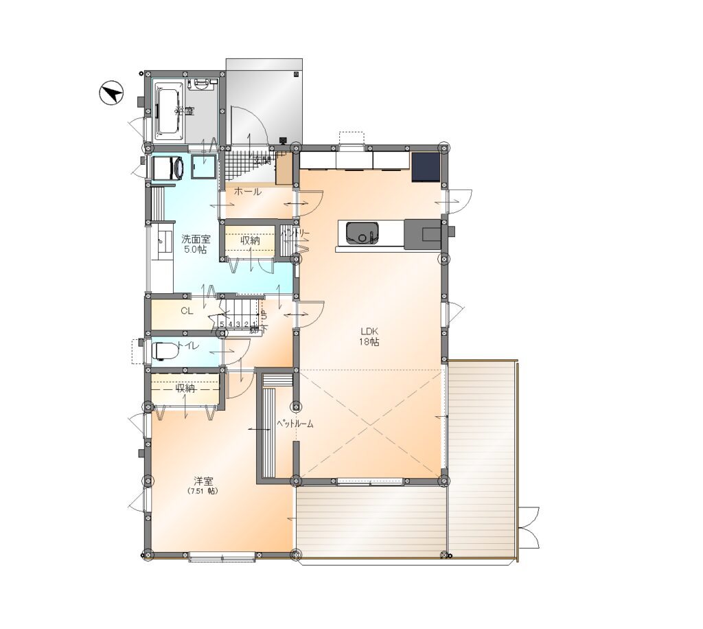 加須市中古戸建 1F間取り